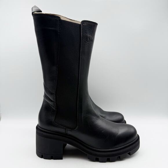 Miz Mooz Womens Bambina Tall Boot EU 36 US 5.5 Black Leather NWOB - Picture 3 of 13